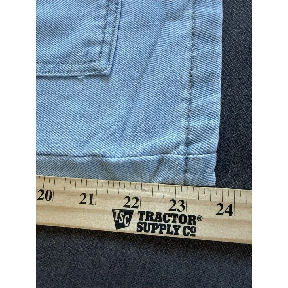 Justice | Girls Size 10 Light Wash Cargo Wide Leg Denim Jeans Soft Comfy